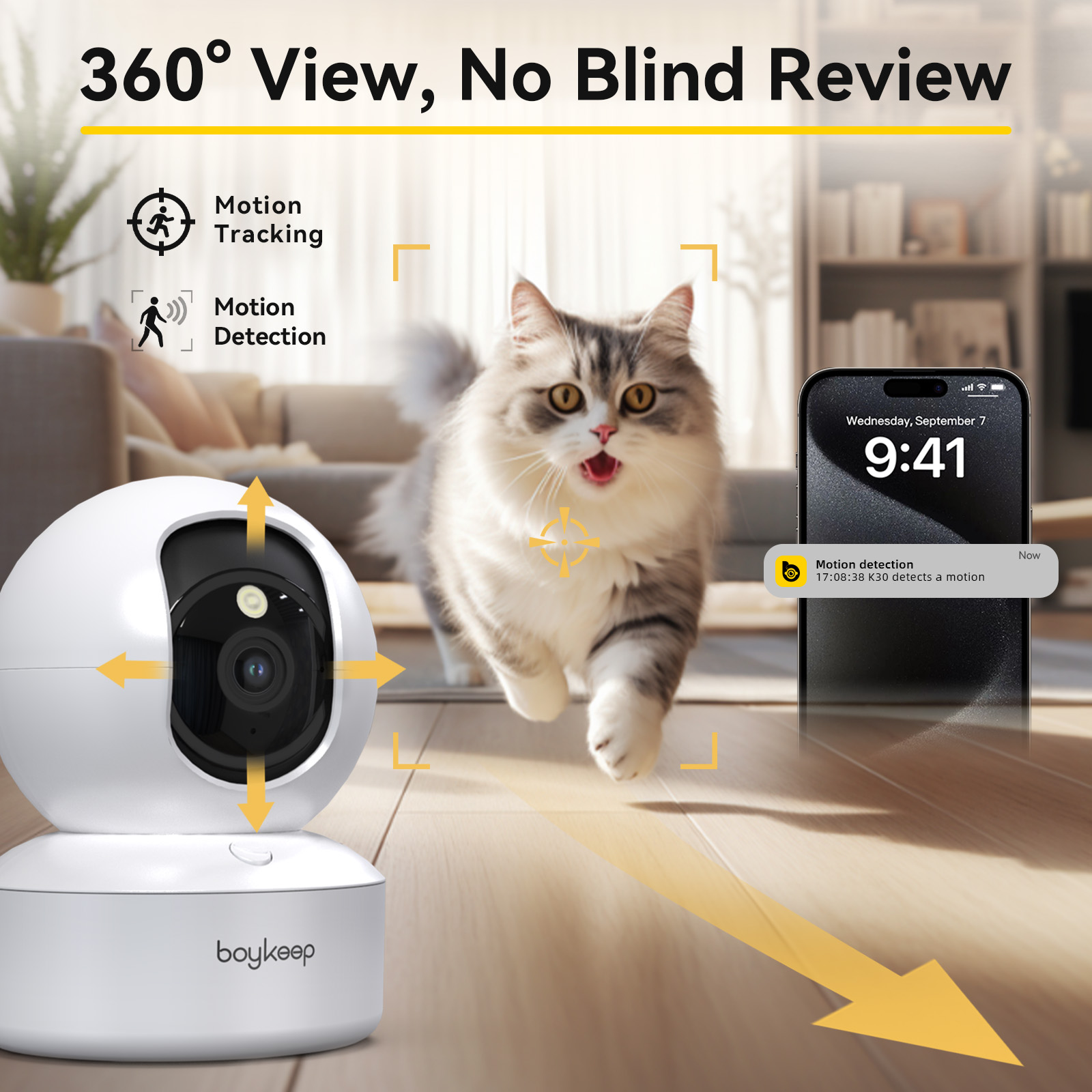 Eufy Camera E220 - Boykeep 2K hondencamera met telefoonapp, 5G