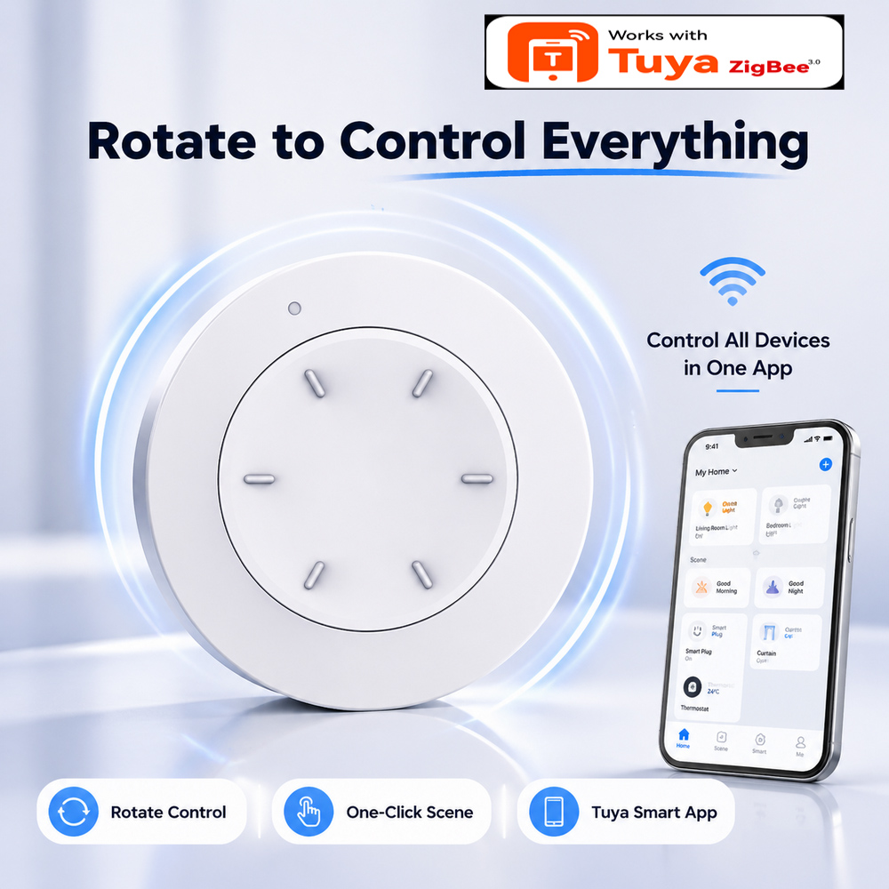 Slimme ZigBee-knopschakelaar W - Home Automation Technology recensie en prijs