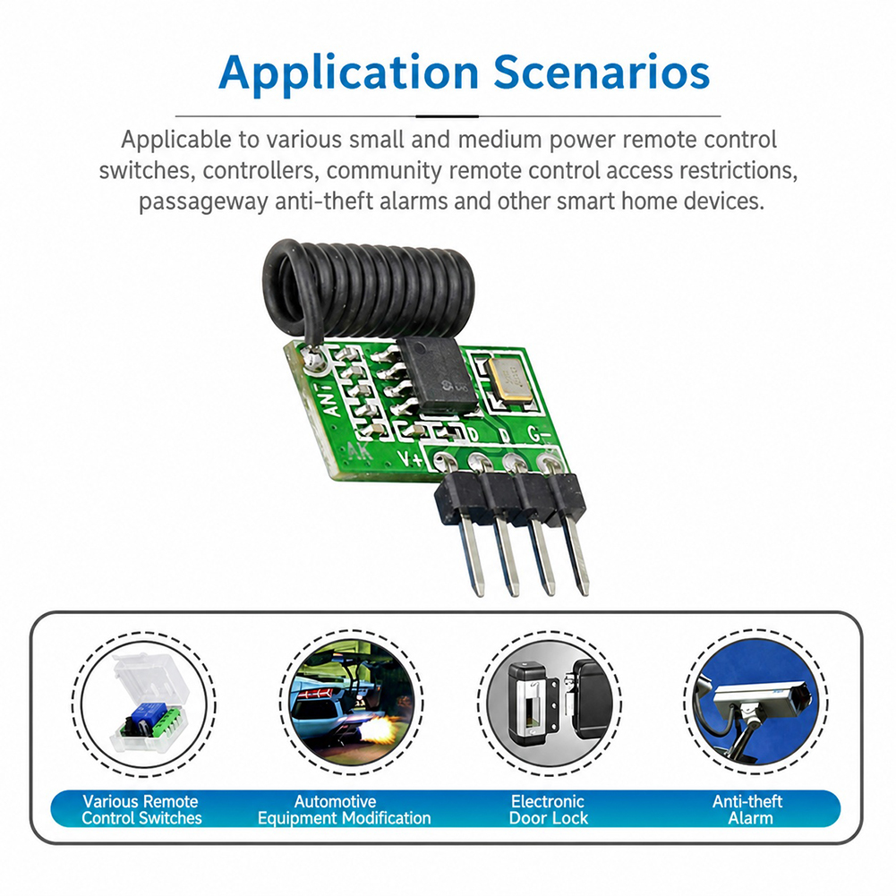 315 MHz/433 MHz Superheterodyn - 433Mhz Receiver Module recensie en prijs
