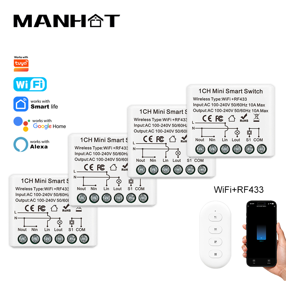 10A Mini WIFI Smart Switch RF4 - Home Automation Technology recensie en prijs