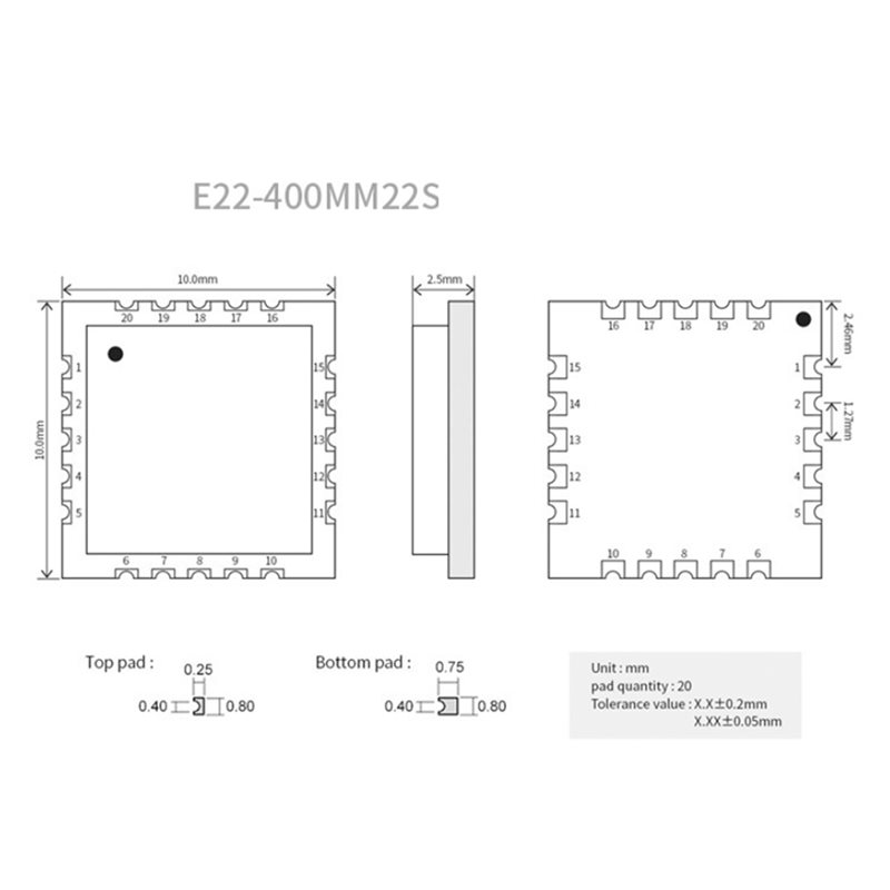 2X EBYTE SX1268 433Mhz Lora dr - 433Mhz Receiver Module recensie en prijs